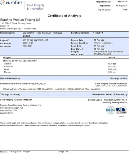 Tuba Pure Himalayan Shilajit Resin - 100% Pure Shilajit Resin for Increase Stamina, Mental Clarity, Cognitive Ability - 30 Gram Shilajit Pure Supplement Sourced from 17,000 Feet Above