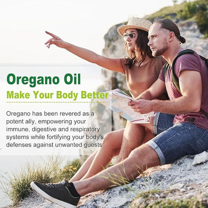Nature's live Oil of Oregano with Black Seed Oil, 2 in 1 Oregano Supplement for Immune Health, Retains High Concentrated Carvacrol & Thymoquinone, Non-GMO, 60 Softgels, 2 Pack