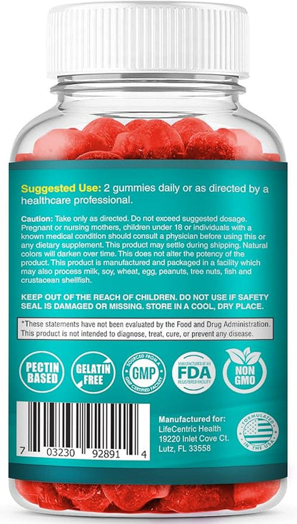 Hair Skin and Nails Gummies with High Potency Biotin 5000mcg | Tasty Hair Vitamins for Women Men and Kids | Gluten Free Hair Nail and Skin Vitamins Plus Biotin Gummies for Hair Growth