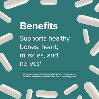 Webber Naturals Magnesium Citrate 300 mg, Extra Strength, 300 mg Per Serving, 250 Capsules, High Absorption, Helps Support Bones, Teeth and Proper Muscle & Heart Function, Gluten & Dairy Free