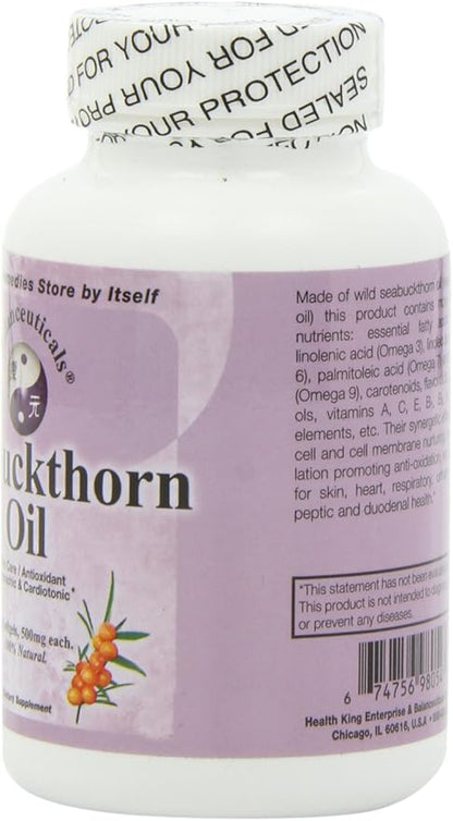 Seabuckthorn Oil, 120 Softgels, 500mg each