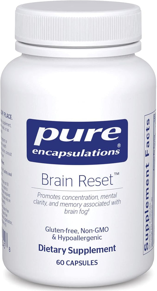 Pure Encapsulations Brain Reset | Supports Concentration, Clarity, and Memory Associated with Brain Fog | 60 Capsules*