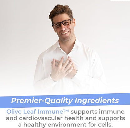 Premier Research Labs Olive Leaf Immune - Olive Leaf Extract Capsules, The Olive Leaf Pills with Phytonutrient Oleuropeinm, Herbal Supplement for Immune & Heart Health Support - 60 Vegetarian Capsules