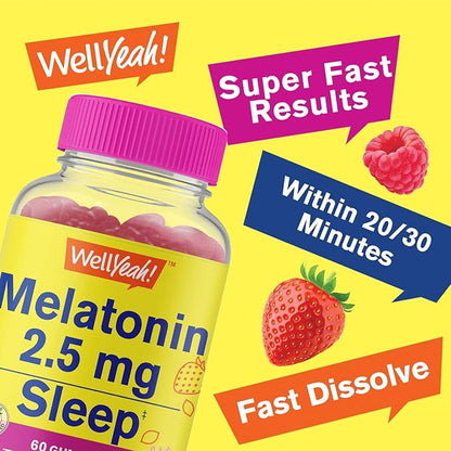 Vitamin D3 + K2 + Melatonin 2.5mg, Gummies Bundle - Great Tasting, Vitamin Supplement, Gluten Free, GMO Free, Chewable Gummy