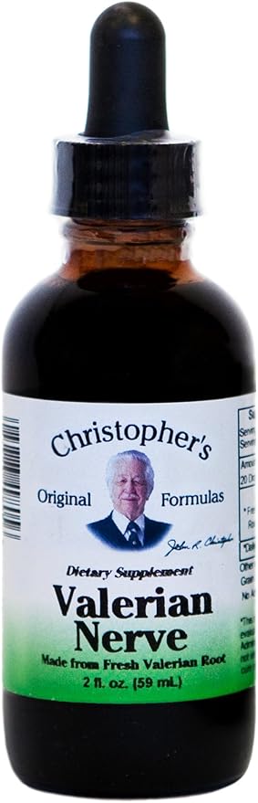 Valerian Nerve Formula (Wild Lettuce & Valerian Extract) Dr. Christopher 2 oz Liquid