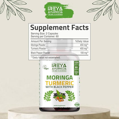 Moringa Turmeric Capsules and Himalayan Shilajit Capsules