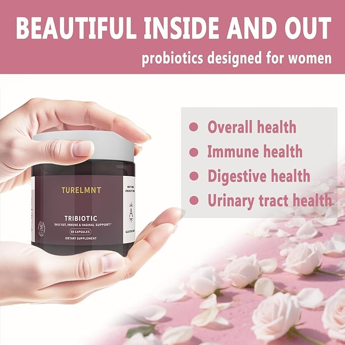 Vaginal Probiotics for Women pH Balance with Prebiotics and Lactobacillus Probiotic Blend - Vaginal Health Supplement - Promote Healthy Vaginal Odor & Vaginal Flora,60 Count