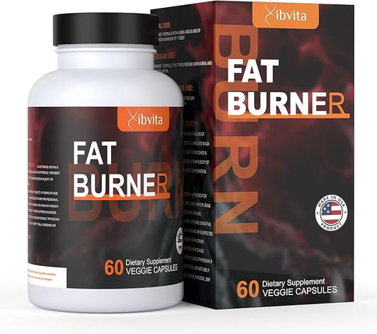 Fat Burner for Men Women - Appetite Suppressant for Weight Loss Supplement, Metabolism, Belly Fat Burning with Acetyl L-Carnitine, Green Tea Extract and More, 60 Count