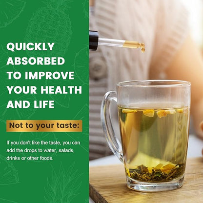 (2 Pack) Potassium Magnesium Supplement for Immune Health & Muscle Support, High Absorption, Triple Magnesium Complex with Glycinate, Taurate, Citrate and Potassium, Pineapple Flavour, 1 Fl Oz