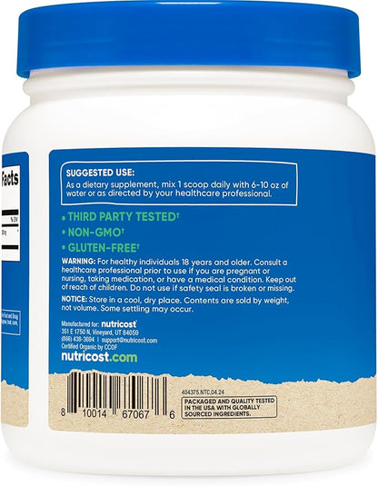 Nutricost Organic Astragalus Root Powder 1LB - Gluten Free, Non-GMO, Vegetarian