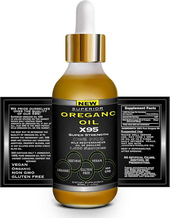 Fulvic Acid Humic Ionic Trace Mineral Drops with Electrolytes Plus Oregano Oil Drops Super Strength More Versatile Then Oil of Oregano Softgels and Capsules