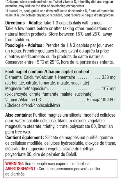 Jamieson Calcium Magnesium with Vitamin D3 Tablets, 420 caplets