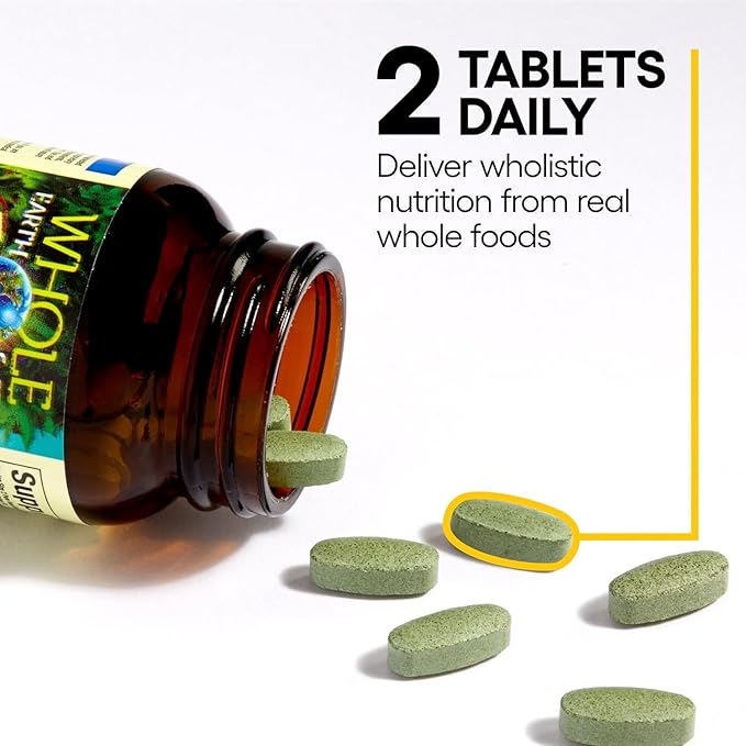 Natural Factors Whole Earth & Sea Men's Multivitamin & Mineral, 1 Serving Contains Nutrition Equivalent to ½ lb of Veggies, 120 Tablets