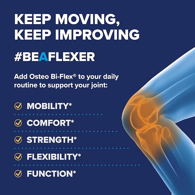 Osteo Bi-Flex Triple Strength(5), Glucosamine Chondroitin with Vitamin C Joint Health Supplement, Coated Tablets, 120 Count