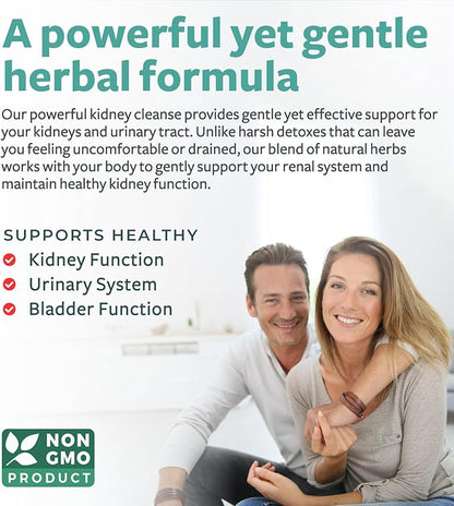Chanca Piedra Kidney Cleanse Detox & Repair - Herbal Liver & Kidney Support Supplement with Cranberry Astragalus & More for Cleansing Protective Support - Vegan Non-GMO & Lab Verified (4 Month Supply)