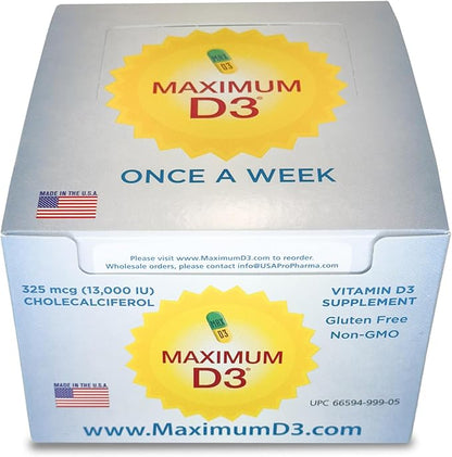13,000 IU Box, 60 Capsules Total (12 Cards/Box x 5 Capsules per Card), 60-Weeks Supply [Packaging May Vary]
