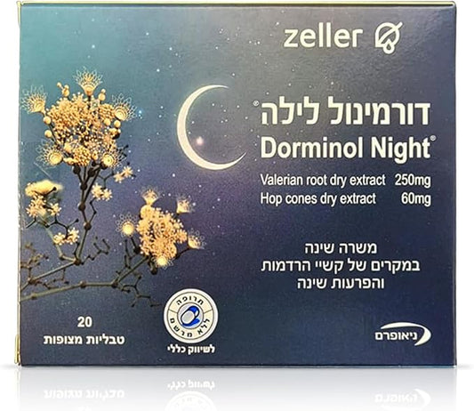Dorminol Natural Sleeping tabs Made in Switzerland - 20 Tablets