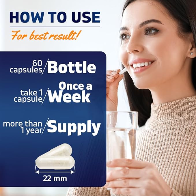 Vitamatic 2 Pack Vitamin D3 50,000 IU (as Cholecalciferol), Once Weekly Dose, 1250 mcg, 60 Veggie Capsules 1 Year Supply, Progressive Formula Helping Vitamin D Deficiencies (Total 120 Veg Capsules)