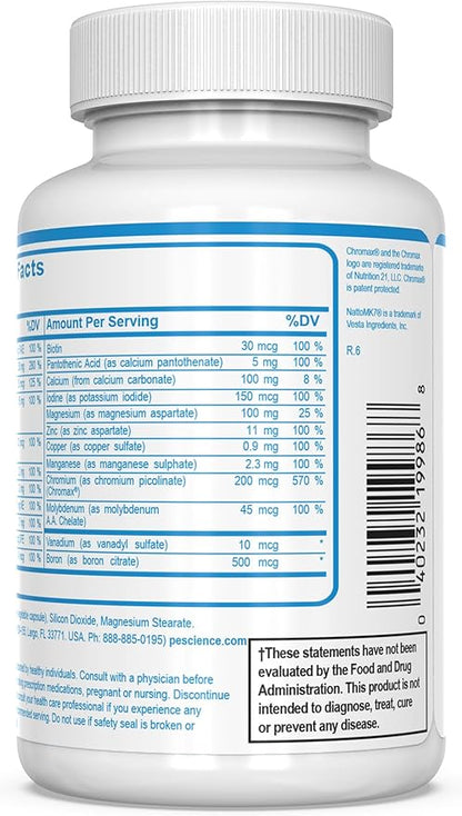 PEScience TruMulti Men's, Multivitamin with Premium Quality Vitamin C, D, Zinc for Immune Support, 90 Capsules