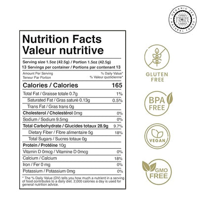 Pride Of India - Triple Omega Superseed Mix - Protein, Fiber, Calcium, Iron, Omega-3, Omega-6, & Thiamin Rich Superfood w/Chia Flax & Sesame Seeds, 1.25 Pound (20oz) Jar