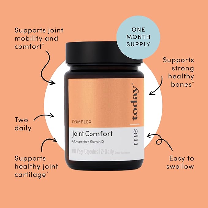 – Joint Comfort Supplement with Glucosamine, Vitamin D and Chondroitin, 60 Capsules