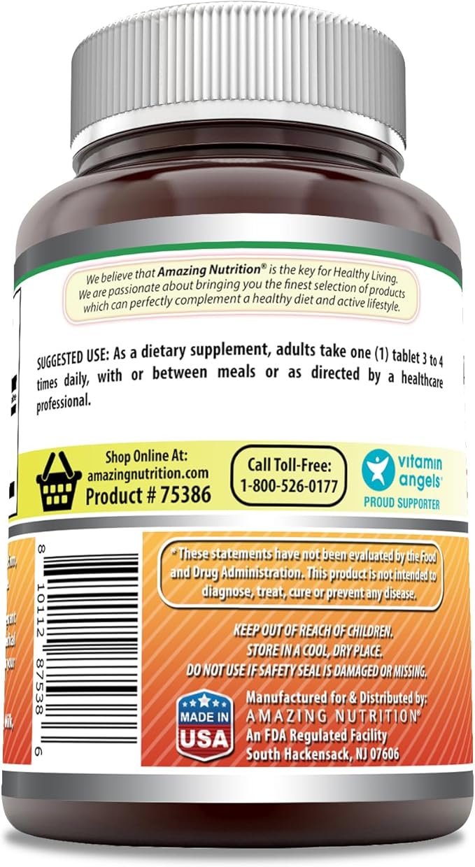 Amazing Formulas Bromelain Supplement | 500 Mg per Serving | 180 Tablets | Non-GMO | Gluten-Free | Made in USA