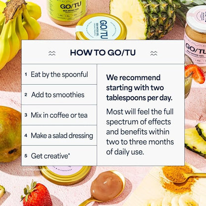 GO/TU Sea Moss Gel – 8oz Elderberry | Pure, Shelf-Stable Superfood | Nature’s Multivitamin