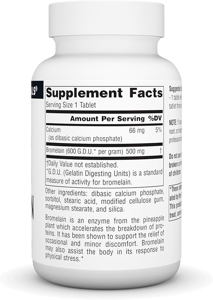 Source Naturals Bromelain, Proteolytic Enzyme Supplement, 500mg - 120 Tablets