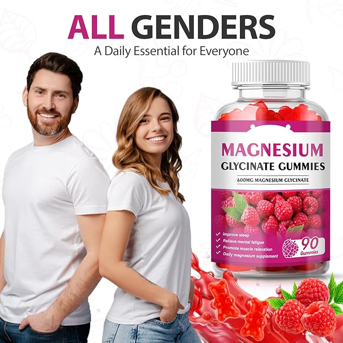 Magnesium Glycinate Gummies 600mg for Adults Gummy Chewable Kids Sleep Sugar Free Green People Bisglycinate Organic Chews Magnesio Calm Trace Glycine Women Supplement Complex Calcium Zinc