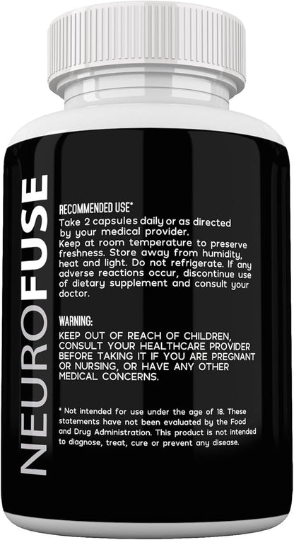 Powerful Focus & Memory Nootropic Pill - Formula Helps Support Memory, Cognitive Function, Focus & Clarity –Reduce Brain Fog & Fatigue
