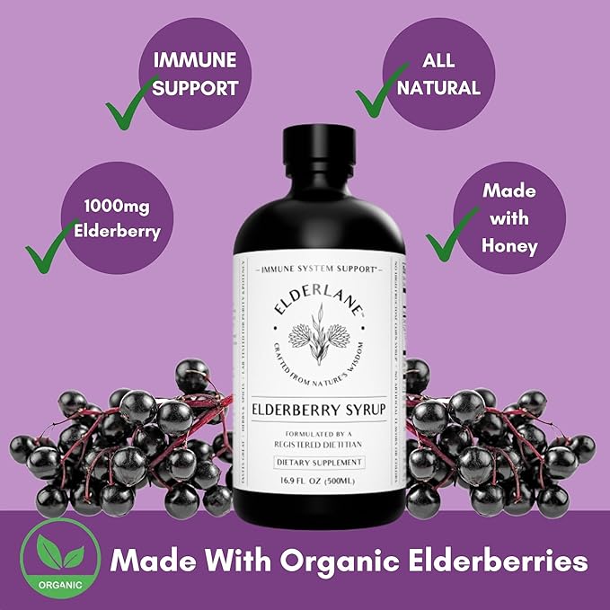 Elderberry Syrup and Elderberry Gummies - Formerly RD Naturals - Immune Support Supplement for Adults and Kids - 16.9 Oz Syrup and 60ct Gummies
