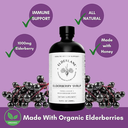 Elderberry Syrup and Elderberry Gummies - Formerly RD Naturals - Immune Support Supplement for Adults and Kids - 16.9 Oz Syrup and 60ct Gummies