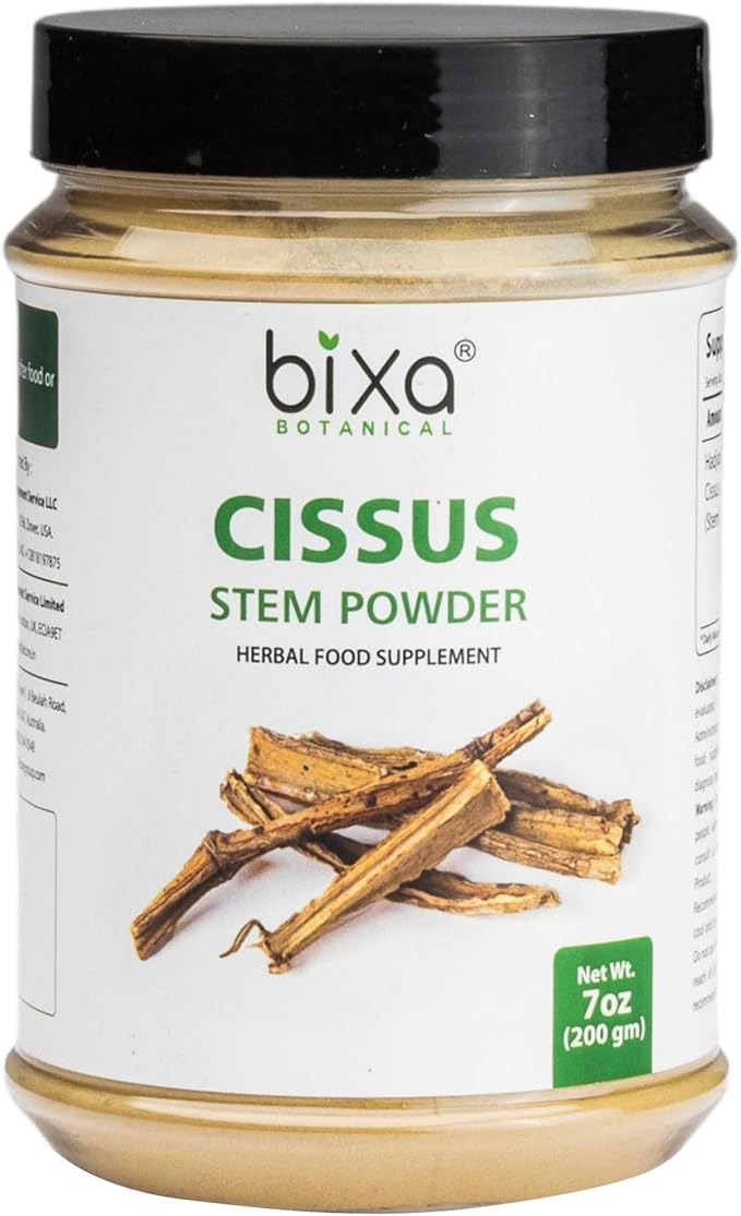 bixa BOTANICAL Ayurvedic Natural Herbal Supplement Cissus Powder (Cissus Quadrangularis/Hadjod) | Natural Herbal Supplement (7 Ounce (Pack of 1))