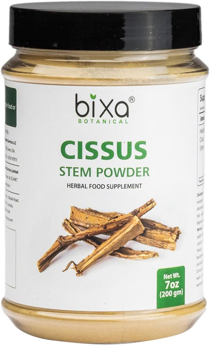 bixa BOTANICAL Ayurvedic Natural Herbal Supplement Cissus Powder (Cissus Quadrangularis/Hadjod) | Natural Herbal Supplement (7 Ounce (Pack of 1))