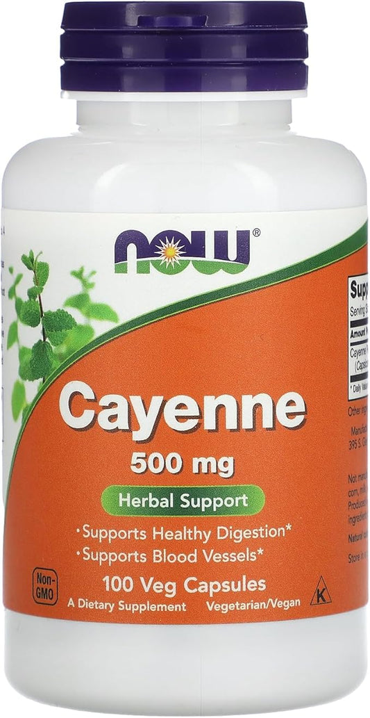 Now Foods Cayenne 500mg 100 Vcaps