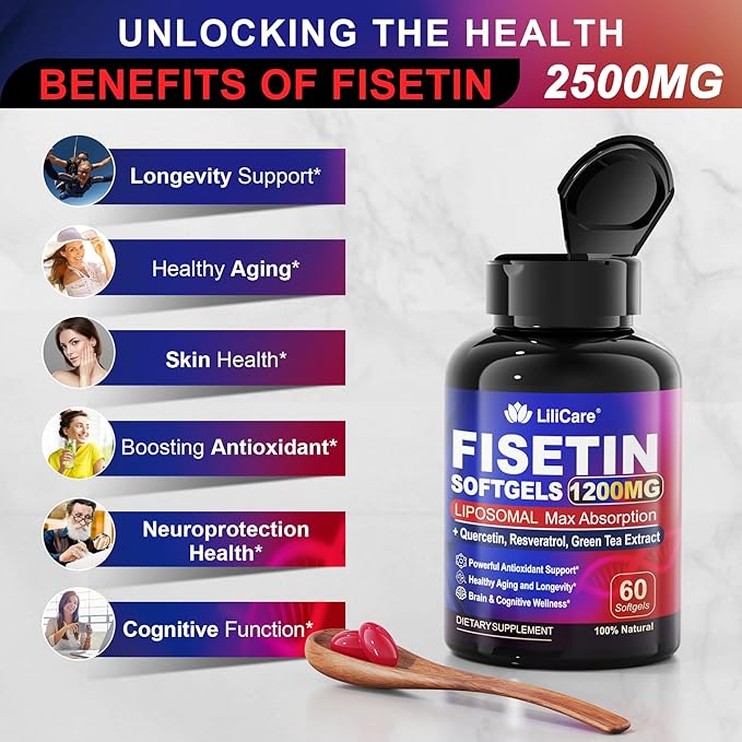 Fisetin Supplement + Vegan Omega-3 Algae Oil