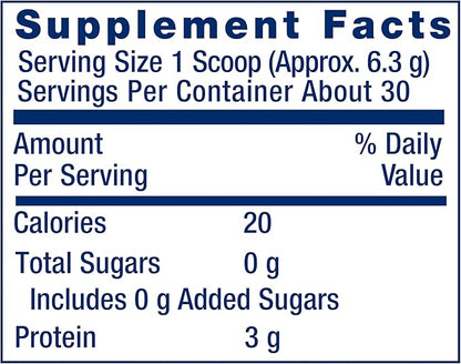 Life Extension Vegan Pro Collagen, Collagen Builder Support, Skin Health, Type I Collagen Amino acids, gotu kola, Vitamin C, Gluten-Free, Non-GMO, Vegan, 30 Servings