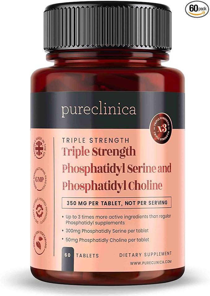 pureclinica Triple Strength Phosphatydyl Serine and Phosphatidyl Choline x 60 Tablets