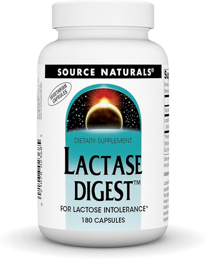 Source Naturals Lactase Digest, for Lactose Intolerance* - 180 Capsules