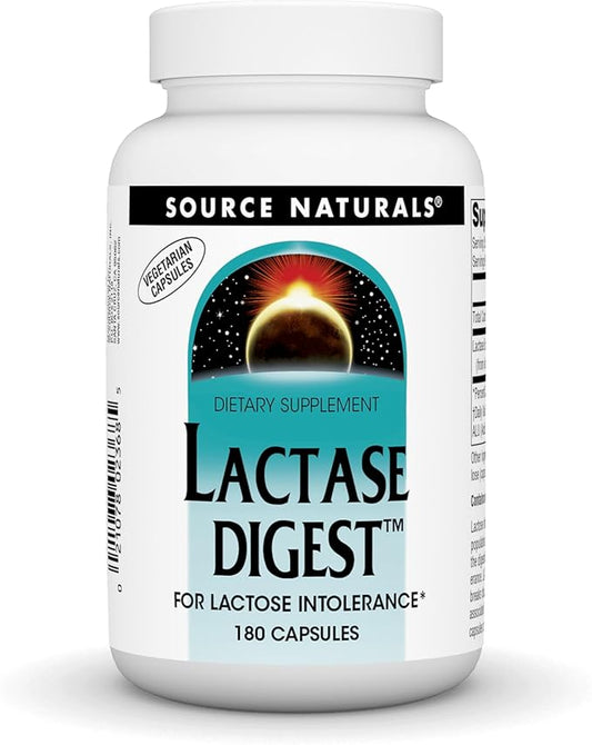 Source Naturals Lactase Digest, for Lactose Intolerance* - 180 Capsules