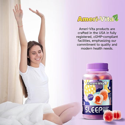 Sleep Gummies for Adults, with Melatonin 3mg, L theanine, Ashwagandha, Gluten Free, Sugar-Free, Strawberry Flavor 60 Count