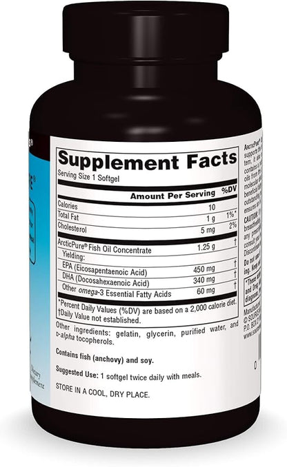 Source Naturals ArcticPure Ultra Potency 850 mg Omega-3 Fish Oil - 30 Softgels