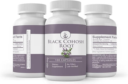Pure Original Ingredients Black Cohosh Root, (100 Capsules) Always Pure, No Additives Or Fillers, Lab Verified