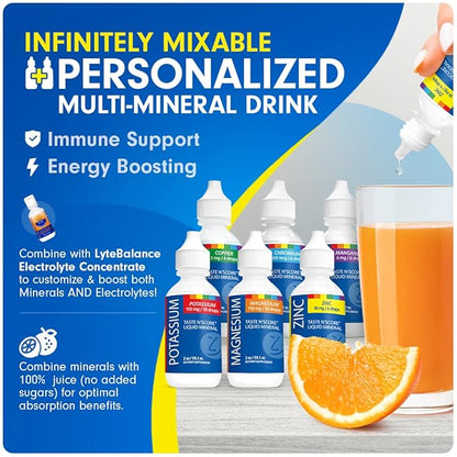 Taste N' Score Zinc Liquid Ionic Mineral Supplement; 100% Pure; 18 mg; 118 Servings