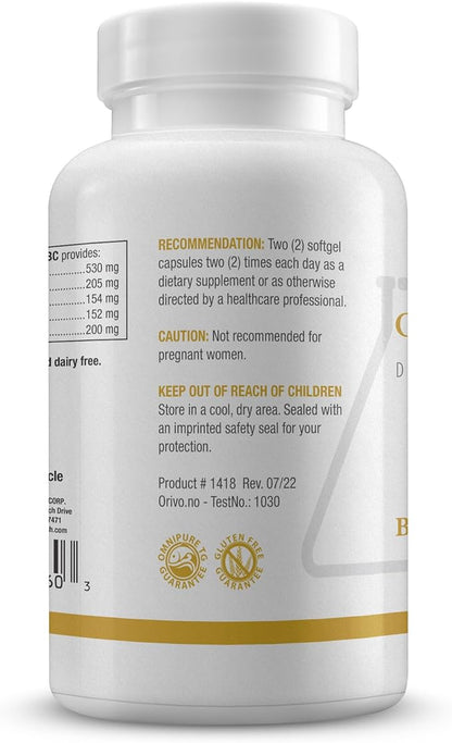 Biotics Research Optimal EFAs - BC, Proprietary Blend of Fish, Flaxseed and Blackcurrant Seed Oils. Balance of Omega3, 6 and 9 Fatty Acids, 120 Softgels