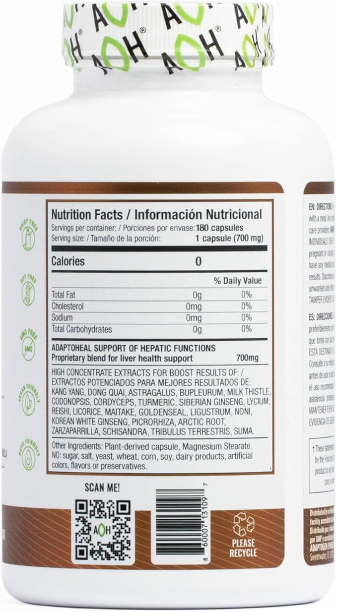 Liver Supplement – Clean, Detox and Repair Formula, Herbal Liver Support Supplement with Milk Thistle (180 Capsules)