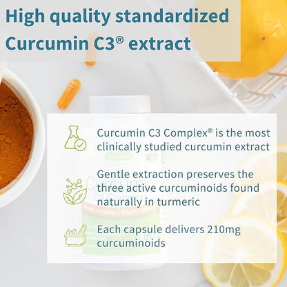 Igennus Advanced Curcumin C3 Complex, 300% Greater Absorption & Rapid Uptake, 95% Standardised Extract, 90 Servings, Clean Label, Vegan Supplement, 1-a-Day, 90 Capsules