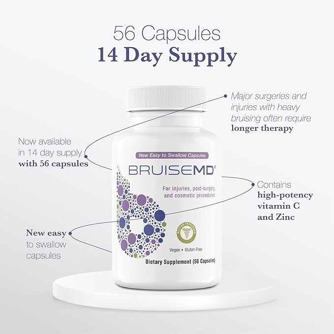 Supplement and Gel Bundle, Combination Treatment to Help Clear Bruises and Reduce Swelling
