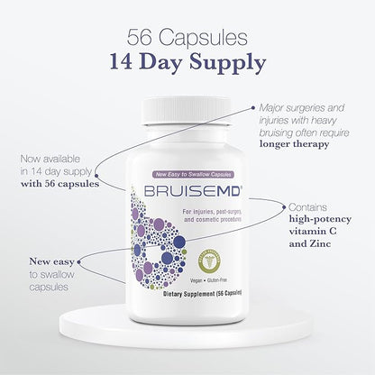 Supplement and Gel Bundle, Combination Treatment to Help Clear Bruises and Reduce Swelling