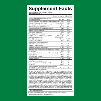Whole Earth & Sea from Natural Factors, Women's Multivitamin & Mineral, Whole Food Supplement, Vegan, 60 tablets (30 servings)
